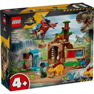 LEGO 77981 迅猛龍、劍龍和無齒翼龍救援 樂高® Jurassic World系列【必買站】樂高盒組