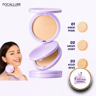 FOCALLURE Blur Matte Pressed Powder Bedak Padat Cakey Free