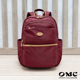 【OMC】微NG福利品-展示品-皮革輕微瑕疵-原廠價3280-秀麗多口袋大容量輕盈後背包