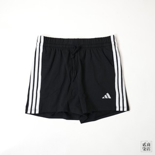 貳柒商店) 現貨出清 ADIDAS 3S SHORT 女款 基本款 短褲 三線 休閒 運動 黑色 JD0908（XL