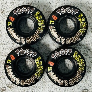TARGET SPORTS 滑板輪子滑板專用/軟輪/78a 輪子/55MM/黑輪
