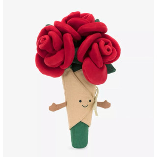 🇬🇧Jellycat玫瑰花束 全新現貨🌹 Amuseables Rose Bouquet 30公分 毛絨玩具 英國代購