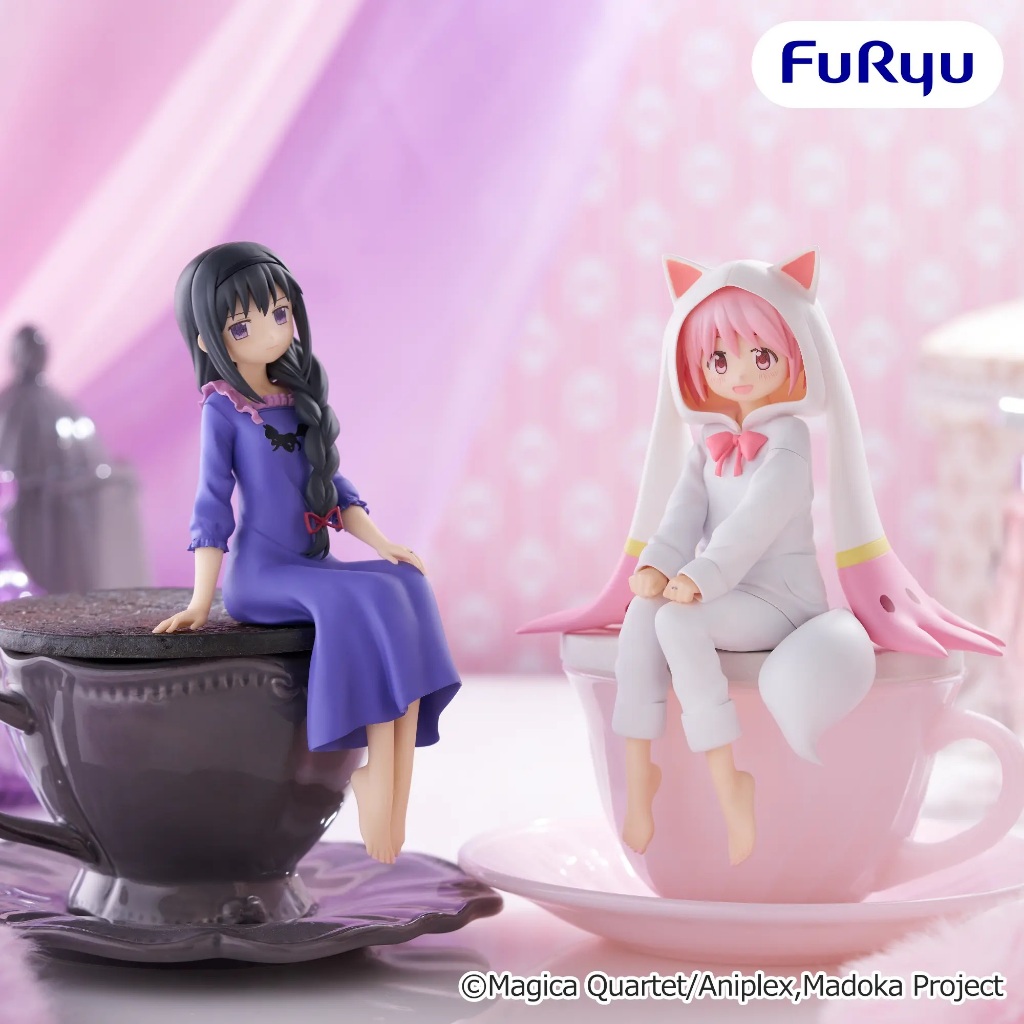🌀日版客🌀 日版 魔法少女小圓 FuRyu 鹿目圓 曉美焰 泡麵蓋 坐姿 美樹沙耶香 巴麻美 佐倉杏子 景品 公仔
