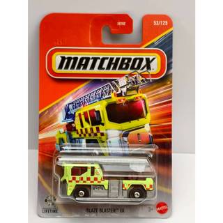 *玩具部落*MATCHBOX 1:64 火柴盒小車 53號 BLAZE BLASTER 救援車 雲梯車