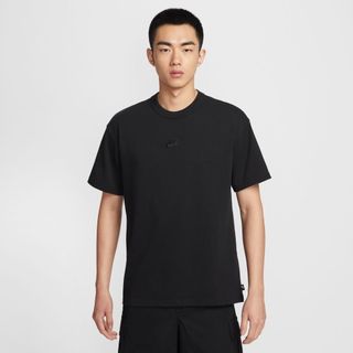 NIKE AS M NSW TEE LSE PREM ESS SUST 男 短袖上衣 休閒 重磅 黑-IH1122010