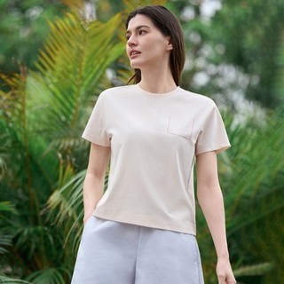 GIORDANO 女裝冰藻泥涼感短袖T恤 05326233