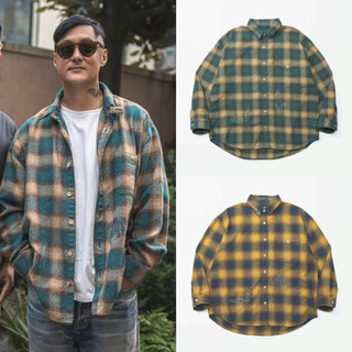 【𝑪𝑱𝑴𝑭】MADNESS JAZZ-NEP DISTRESSED FLANNEL法蘭絨做舊破壞格紋襯衫外套 餘文樂同款