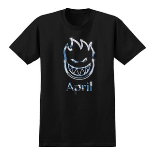 Spitfire x April Chrome Bighead - Black T恤