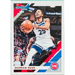 DERRICK ROSE 飆風玫瑰 籃球卡 2019-20 NBA PANINI Donruss #121 活塞隊