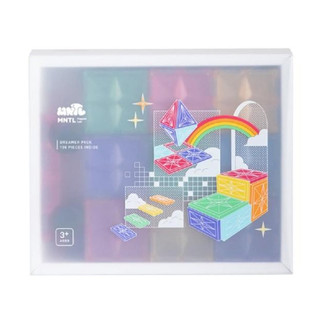 MNTL 夢想家組合 粉彩款 108pcs 磁力片｜磁力建構片 幼兒玩具 組合堆疊積木｜6971088481248