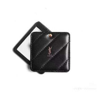 ✨ YSL Beauty 黑色斜紋方形掀蓋鏡 補妝鏡 化妝鏡 專櫃公司貨
