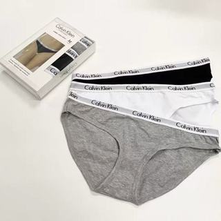 限時優惠CK 女性內褲多款式 女生三角褲盒裝 三件組 丁字褲 寬邊內褲 棉質 彈性透氣 黑白灰女生內褲 私密內褲