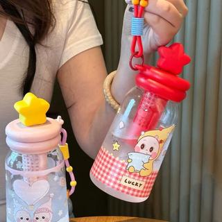 【台灣現貨-速發✈️】星星人水杯 tritan 大容量水杯 吸管水杯 可愛水壺 500ml 冷水壺 隨身杯 運動水杯