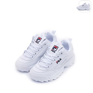【FILA】中性 DISRUPTOR II 休閒鞋-白 4-C127A-125