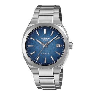 【CASIO 卡西歐】 EDIFICE系列 賽車系列鍛造碳面盤大三針機械錶 藍 EFK-200D-2A 38mm