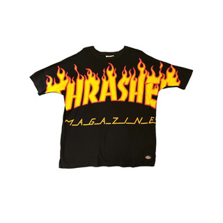 Thrasher聯名Dickies火焰寬鬆T恤 M