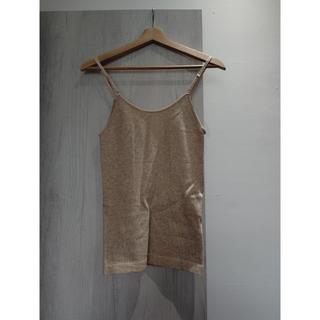OMNES 內層圈織保暖細肩帶背心 燕麥色 Free Size