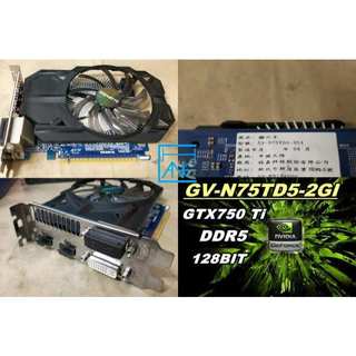 【 大胖電腦 二店】技嘉 GV-N75TD5-2GI 顯示卡/DDR5/HDMI/GTX750/保固30天/良品
