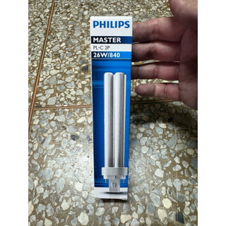 飛利浦 PHILIPS PL-C《2P 26W》燈管840自然光PLC燈管