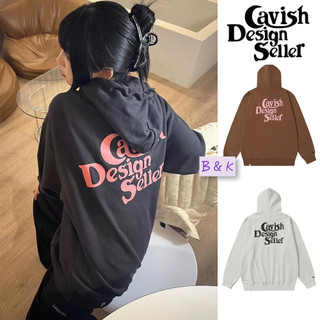 B&K CAVISH 帽T 姜澀淇同款 經典字母背後印花 撞色連帽T 長袖T 男女同款