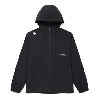 【DESCENTE】迪桑特 ESSENTIAL WIND BREAKER 休閒 外套 -SR323UWB71-BLK0