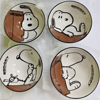 【收藏品】正版 SNOOPY 史努比事事如意碗組 (4入禮盒裝) 華南金股東會紀念品 陶瓷餐碗 療癒餐桌 史努比控必收