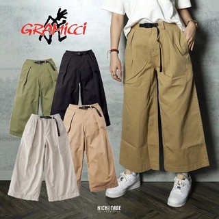 GRAMICCI BAGGY PANTS 黑 軍綠 卡其 米白 打摺 寬褲 長褲 日系 女款【9102-56J】