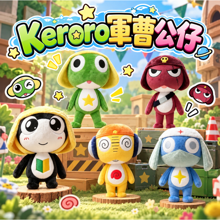 Keroro軍曹公仔🔥 Keroro 20週年大電影 動漫周邊 軍曹 伍長 曹長 兵長 二等兵 15cm毛絨公仔 送禮物