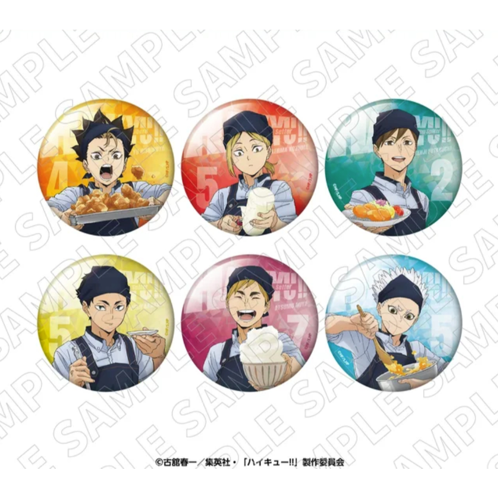 排球少年 正版 大戶屋聯名 排球少年×大戸屋 OOTOYA 廚師服吧唧 亞克力立牌 西谷 星海 原畫徽章 立牌