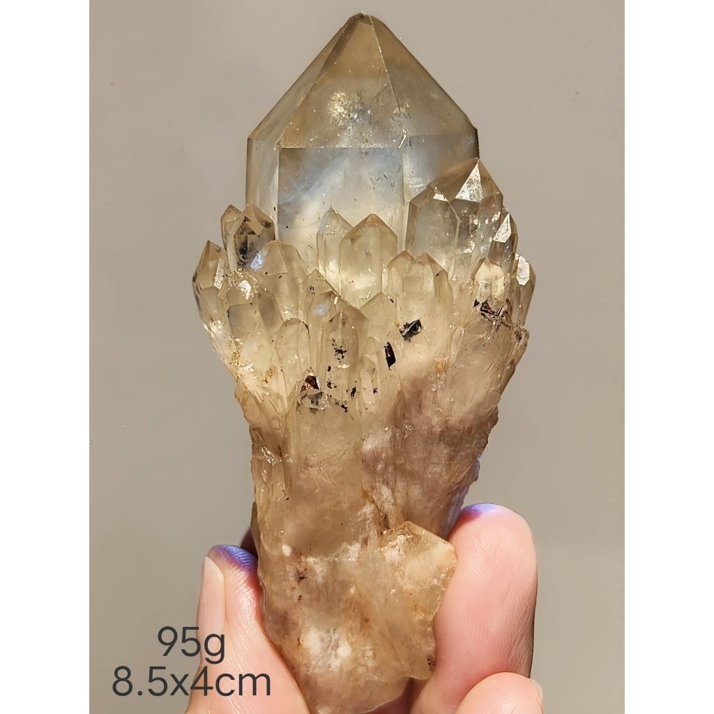 黃菠蘿晶｜天然黃水晶晶簇｜多柱共生能量礦｜招財聚氣｜收藏級原礦