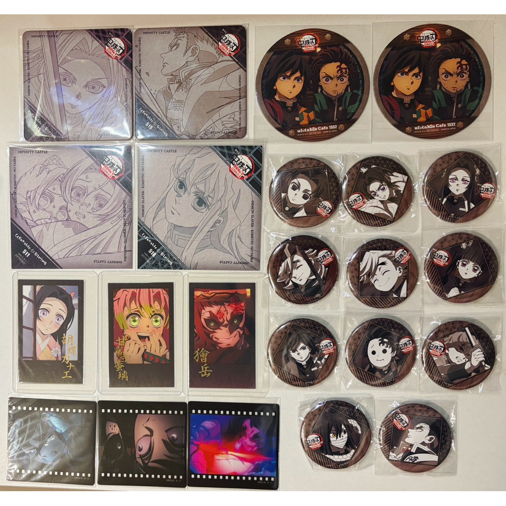 3/14更新❗️現貨✨正版✨鬼滅之刃 dining抽賞 徽章 名信片 拍立得 膠片卡 胡蝶忍 香奈惠 童磨 時透