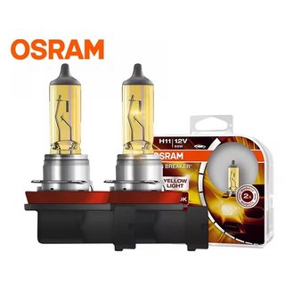 OSRAM歐司朗公司貨 FOG BREAKER終極黃金光H11規格增亮60%