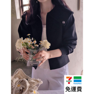 現貨 DREAM COLOR KR 一件免運 韓國代購 正韓女裝 可愛領子點綴吊墜裝飾雙拉鍊外套 0209