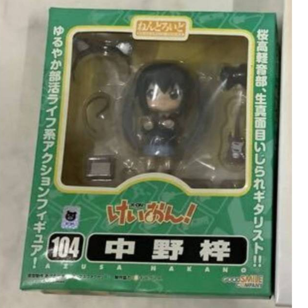 《203公仔》【日版全新】K-ON 輕音部 黏土人 104 中野梓 好微笑 Q版 公仔 正版