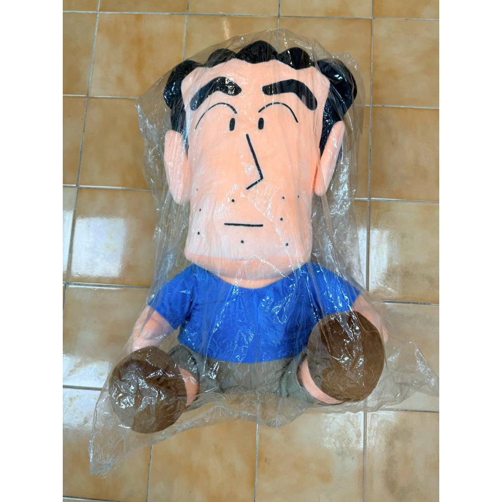 日本 蠟筆小新 爸爸 野原廣志 野原股長 廣志爸爸 絨毛娃娃 18英吋