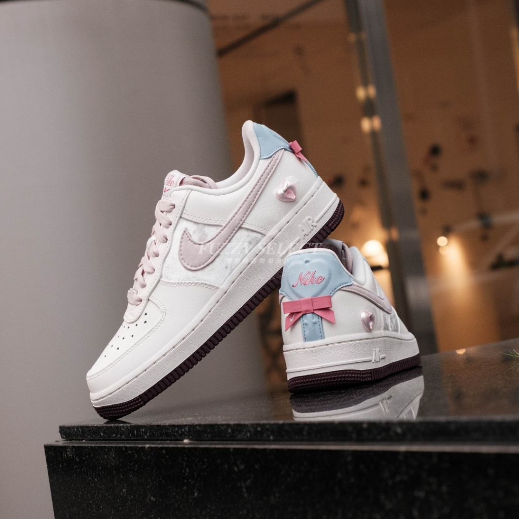 【逢甲FUZZY】W Nike Air Force 1 Valentine Day 情人節 奶油粉 IQ4937-161