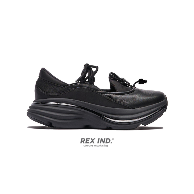 《RexInd.》現貨 Hoka One One Bondi Mary Jane 瑪莉珍鞋 黑 皮革 / 代購
