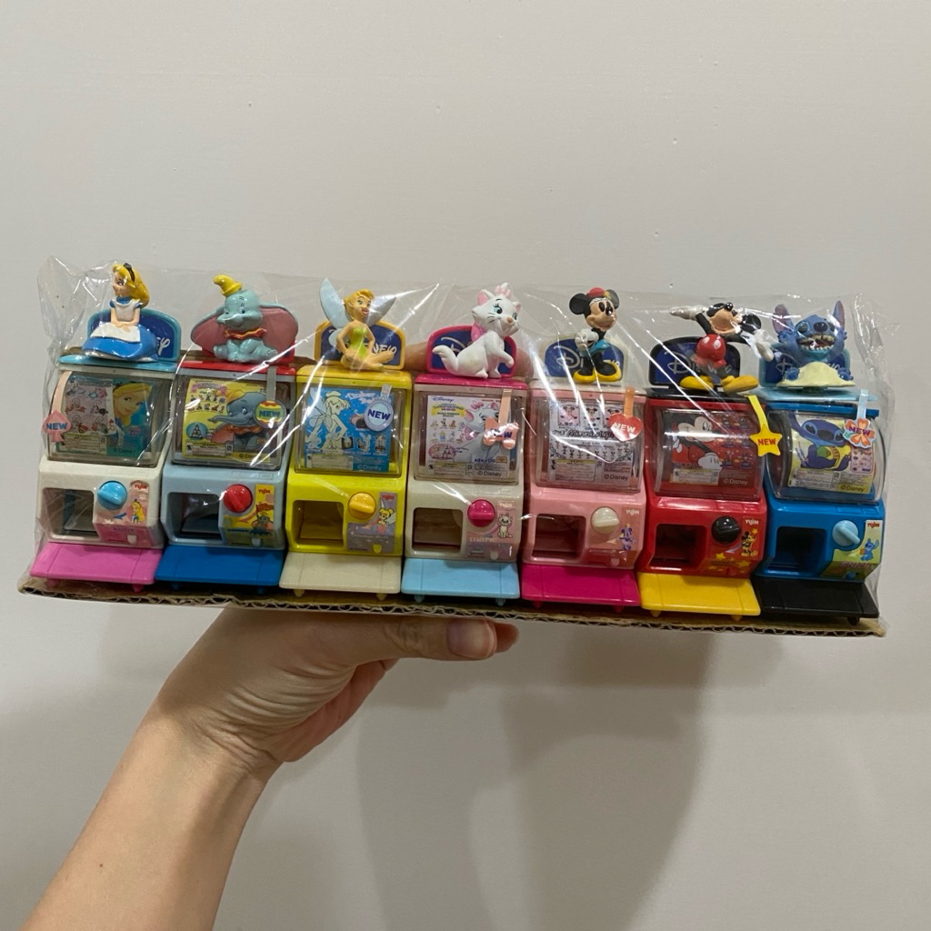 Yujin 迪士尼迷你扭蛋機迷你轉蛋機disney愛麗絲小飛象彼得潘小精靈瑪麗貓米妮米奇史迪奇