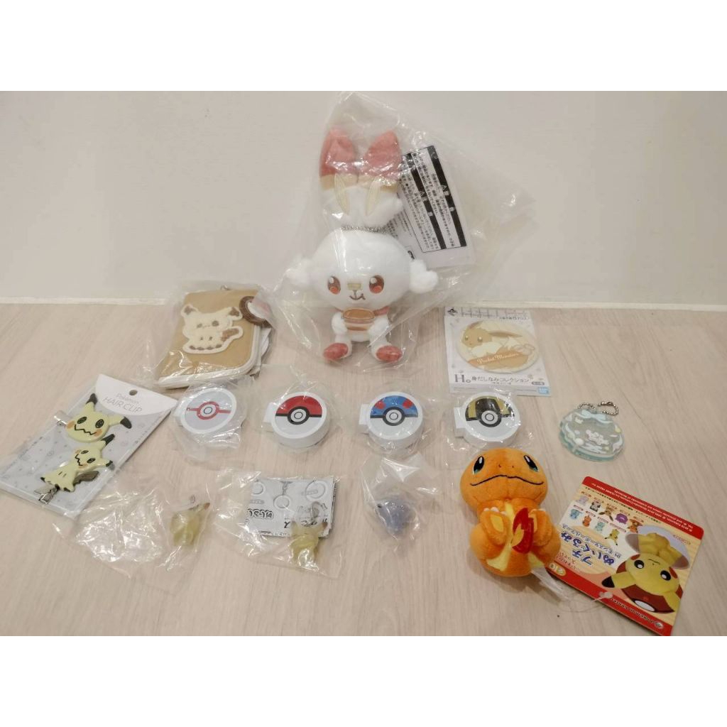 ［全新］寶可夢週邊賣場 炎兔兒 精靈球 小火龍 妙喵 模擬Q 一對鼠 皮卡丘 伊布