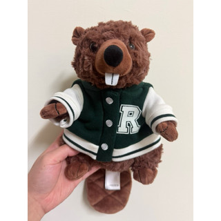 ROOTS 棒球外套 海狸娃娃 22公分/無吊牌