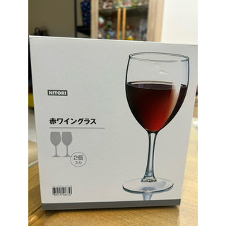 二手未使用✨NITORI宜得利紅酒杯ELEGANCE 2入 350ml