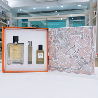 HermesTerre D'Hermes 愛馬仕大地男性淡香水禮盒（100mL+12.5mL+沐浴）*免運
