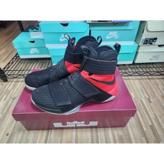 Nike zoom lebron soldier 10 詹姆斯 士兵 黑紅 852419-006