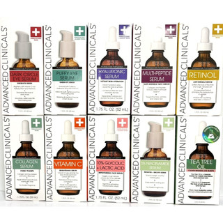 ❤️效期2029/01美國Advanced Clinicals精華液52ml 膠原蛋白維他命C 多肽 煙醯胺 A醇視黃醇