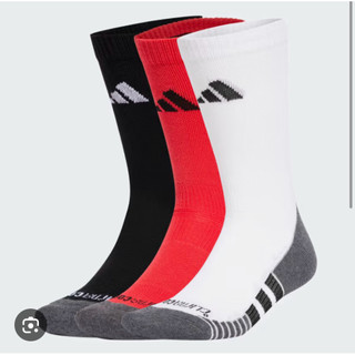 adidas運動襪/訓練襪/24-2/M號 CLIMACOOL CUSHIONED CREW SOCKS 3 PAIRS