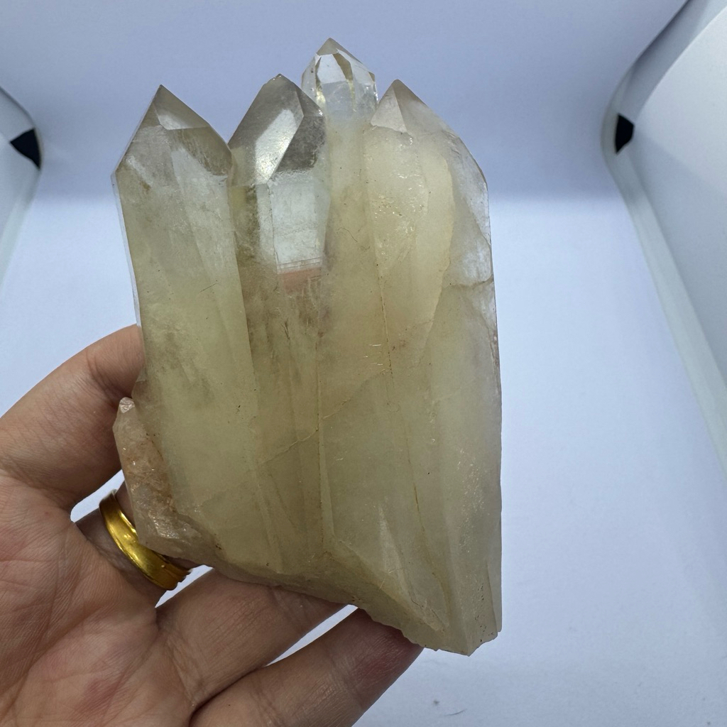 C400天然亮皮黃水晶晶簇 原礦