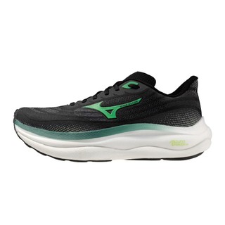 Mizuno 美津濃【授權經銷】男款慢跑鞋 WAVE SKY 9 彈力 支撐 緩震 黑 J1GC250255