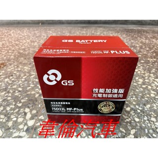 GS 統力電瓶【75D23L / 75D23R 汽車電池電瓶完工2050元】