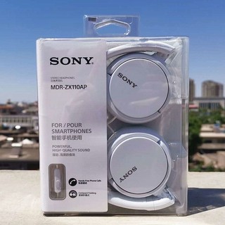 隔日到貨 SONY MDR-ZX110AP 簡約摺疊 頭戴式耳機 有線耳機 線控麥克風耳機 電競耳機