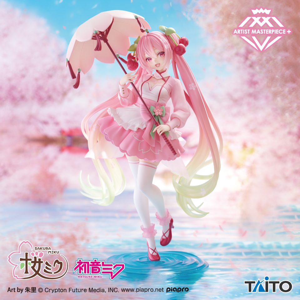 ☆當皮玩具☆ 現貨 日版 Taito 景品 初音未來 櫻初音 AMP+ 櫻花洋裝ver. 公仔